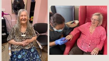 Beauty and pampering sessions for Aston House Residents